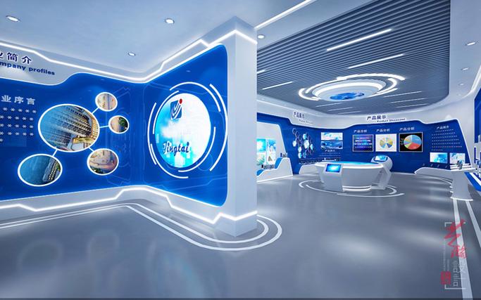 科技展厅设计数字智能化智慧科技体验馆vr全景展厅效果图设计